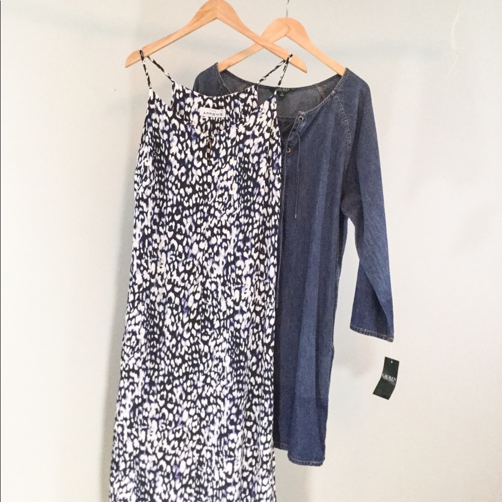 Two Arrows Blue  Print Summer Maxi Dress - Picture 2 of 8
